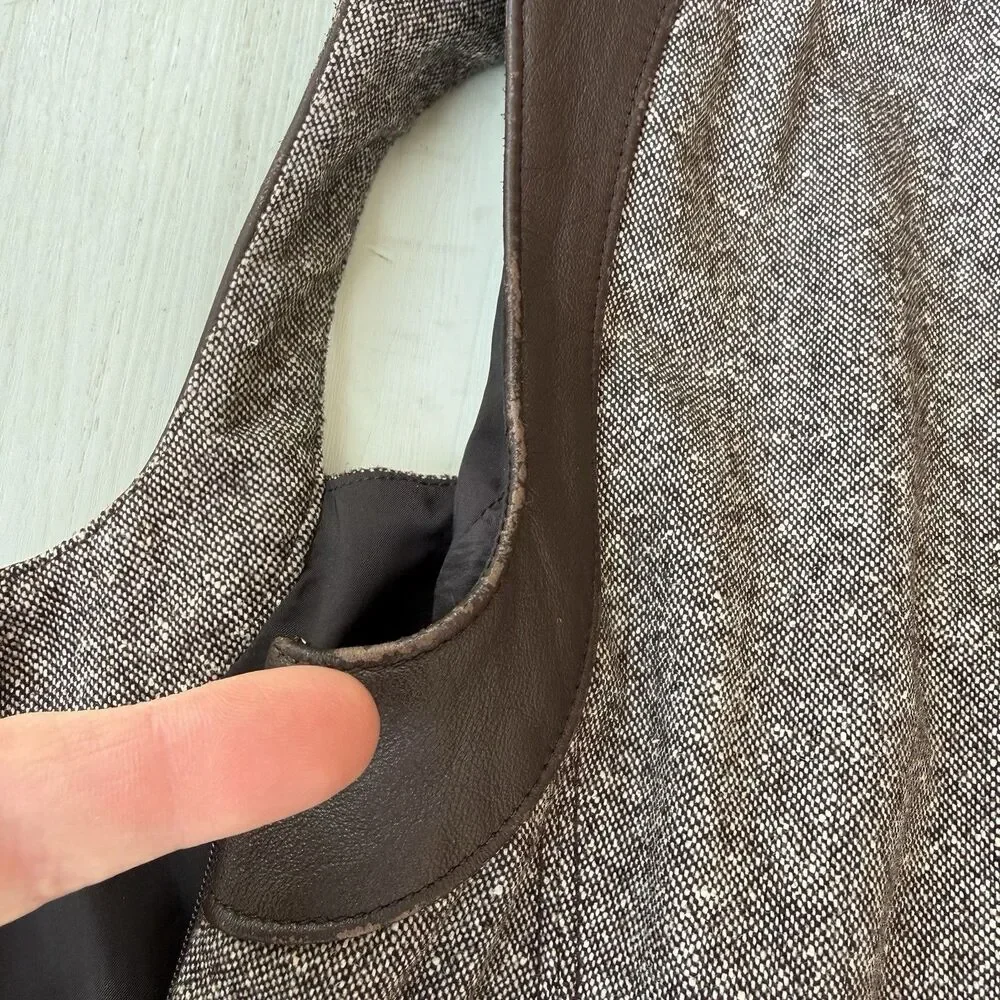 Vintage Y2K Bebe Corset Waist Bodycon Midi Dress Real Leather Straps Size 4 - Picture 13 of 16